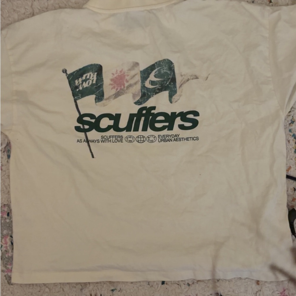 Scuffers Graphic unisex tee - light butter yellow